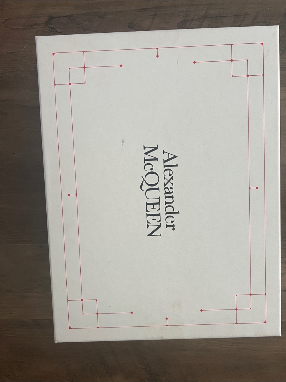 Alexander McQueen White shoes with the storage box